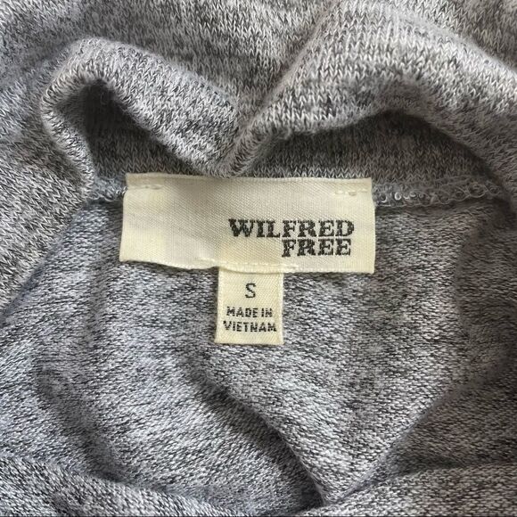 Aritzia Wilfred Free Martha Mock Neck Sleeve Sweater in Gray Sz Small - Picture 6 of 9